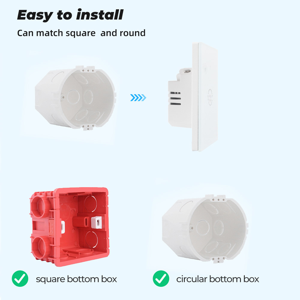 XZJ 40A 8000W Tuya Google APP Smart Home Electrical Wifi Smart Boiler Switch Water Heater Switch Smart switch