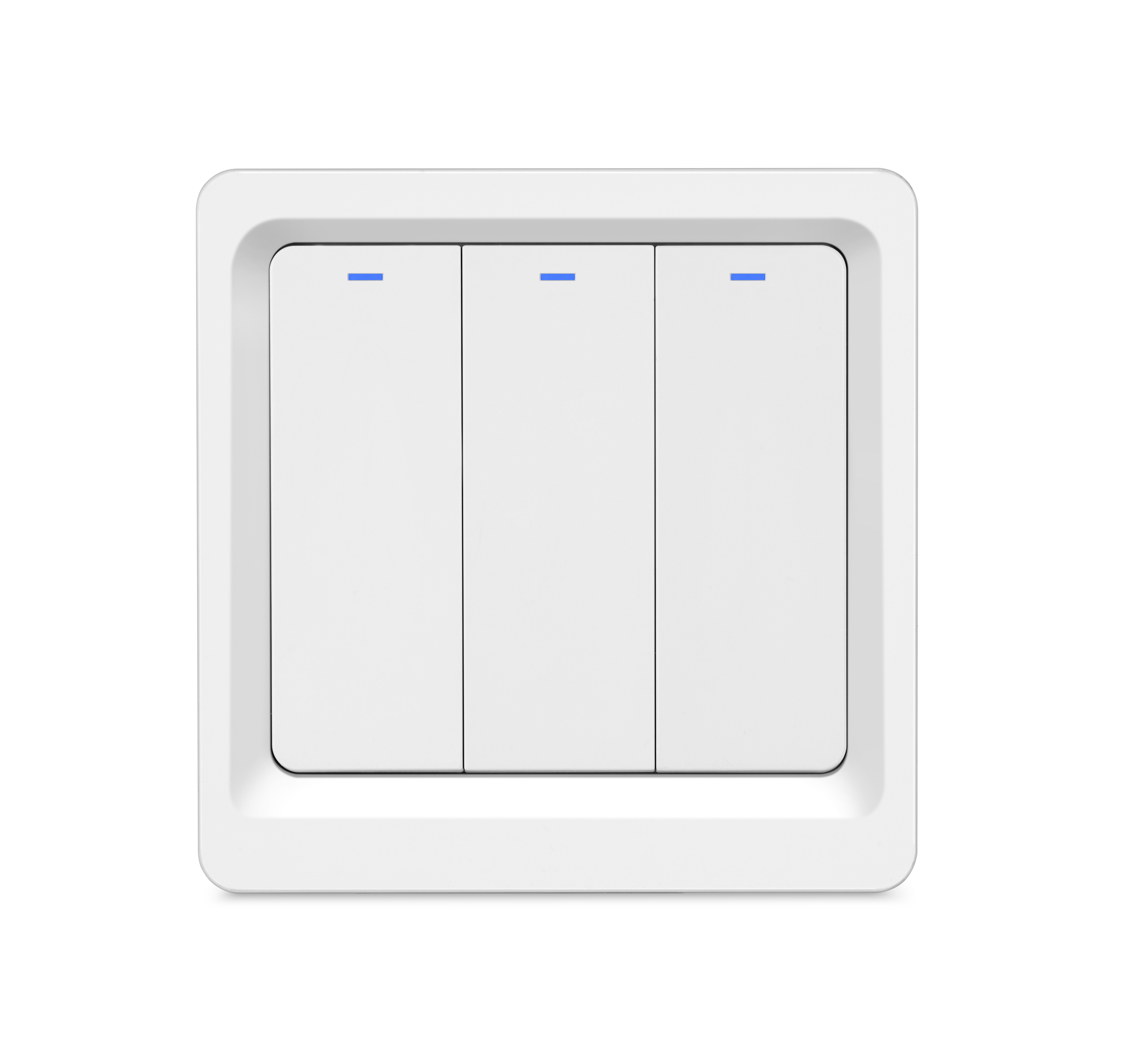 XZJ 86  Eu/UK Standard Tuya 3Gang  Wall Light Switch Wireless  Wireless Button  Panel Control Aleax Zigbee Switch