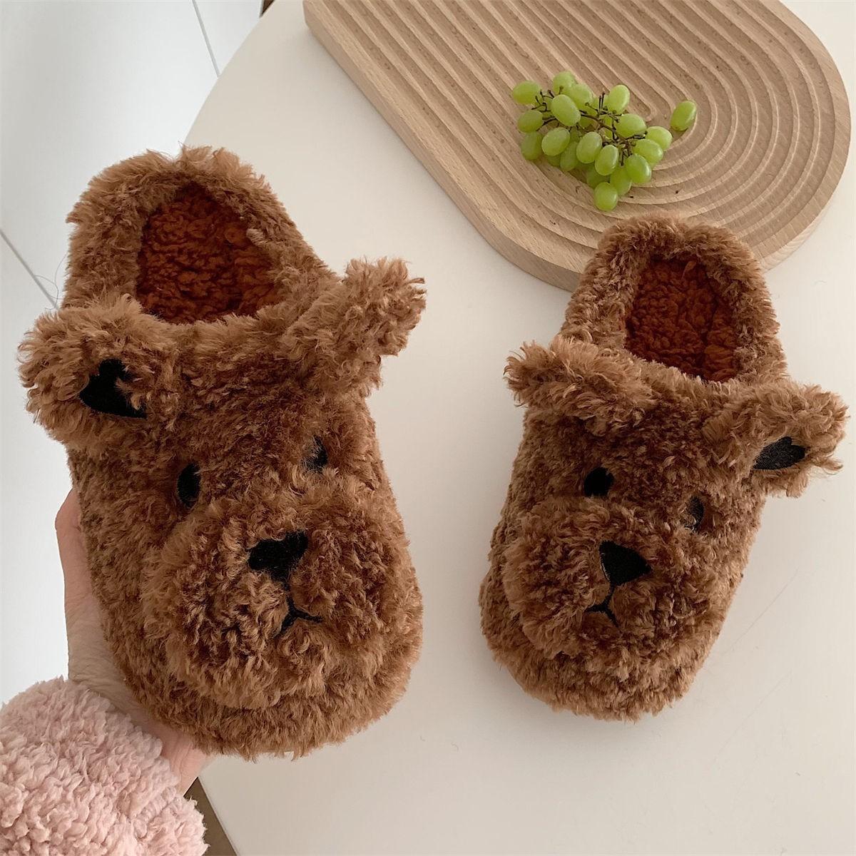 XAXAXTO teddy bear winter jelly sendal for girls multiple color male slippers casual shoes slippers for women kids