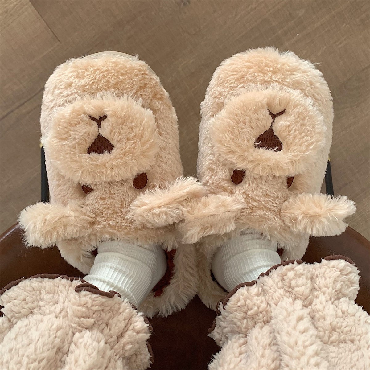 XAXAXTO teddy bear winter jelly sendal for girls multiple color male slippers casual shoes slippers for women kids