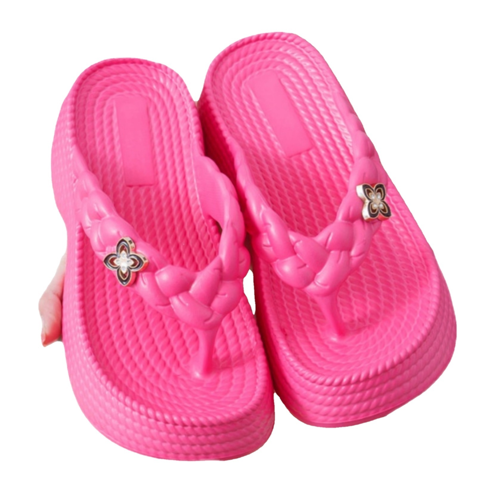 Women's flip flop New sponge cake Flip Flops Slippers thick sole increased by women's slippers