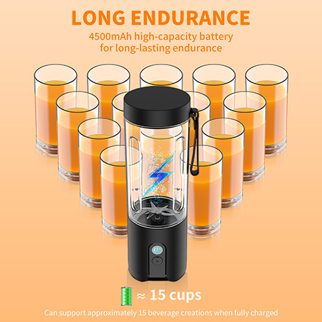 High quality mini portable blender 10 blades 4500mAH rechargeable small juice cup student home multi-function juicer juicer cup