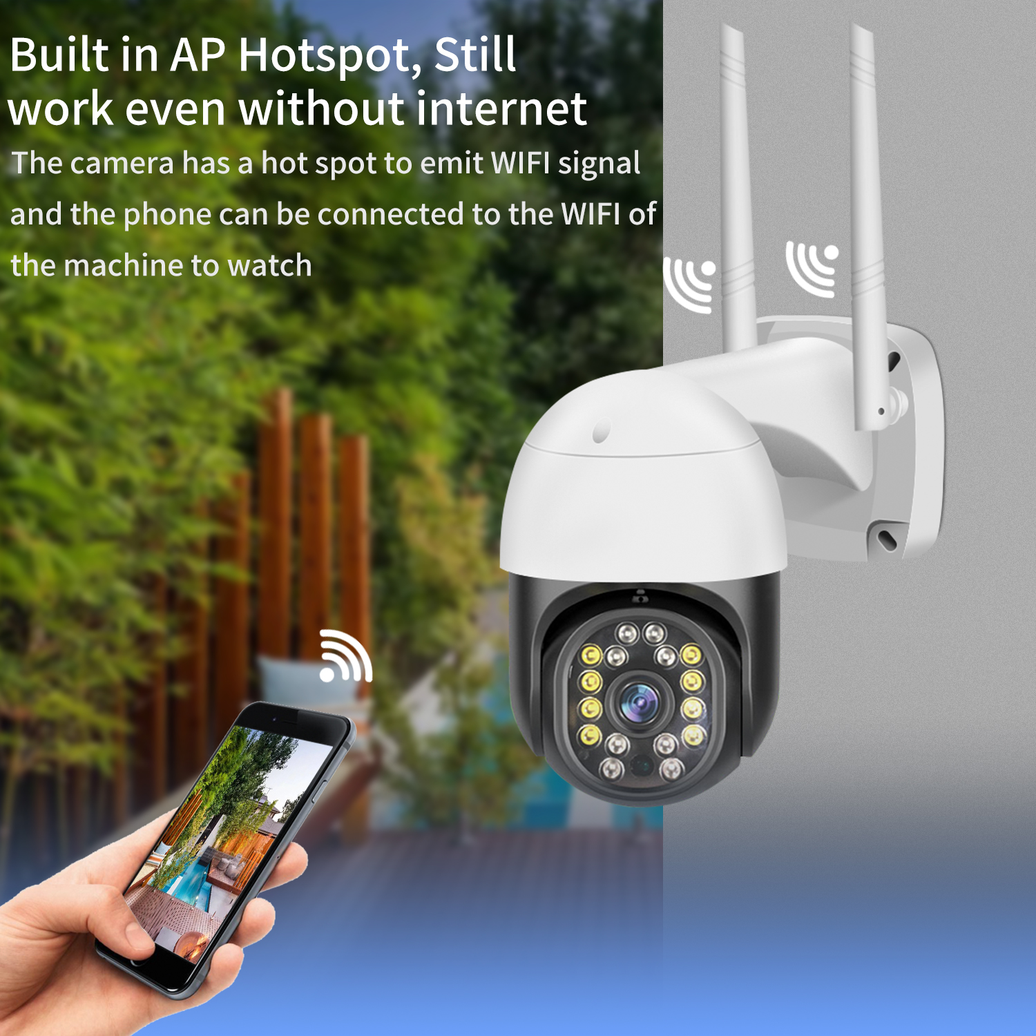 Security outdoor new fashion motion detection night vision high quality good price waterproof video IP camera