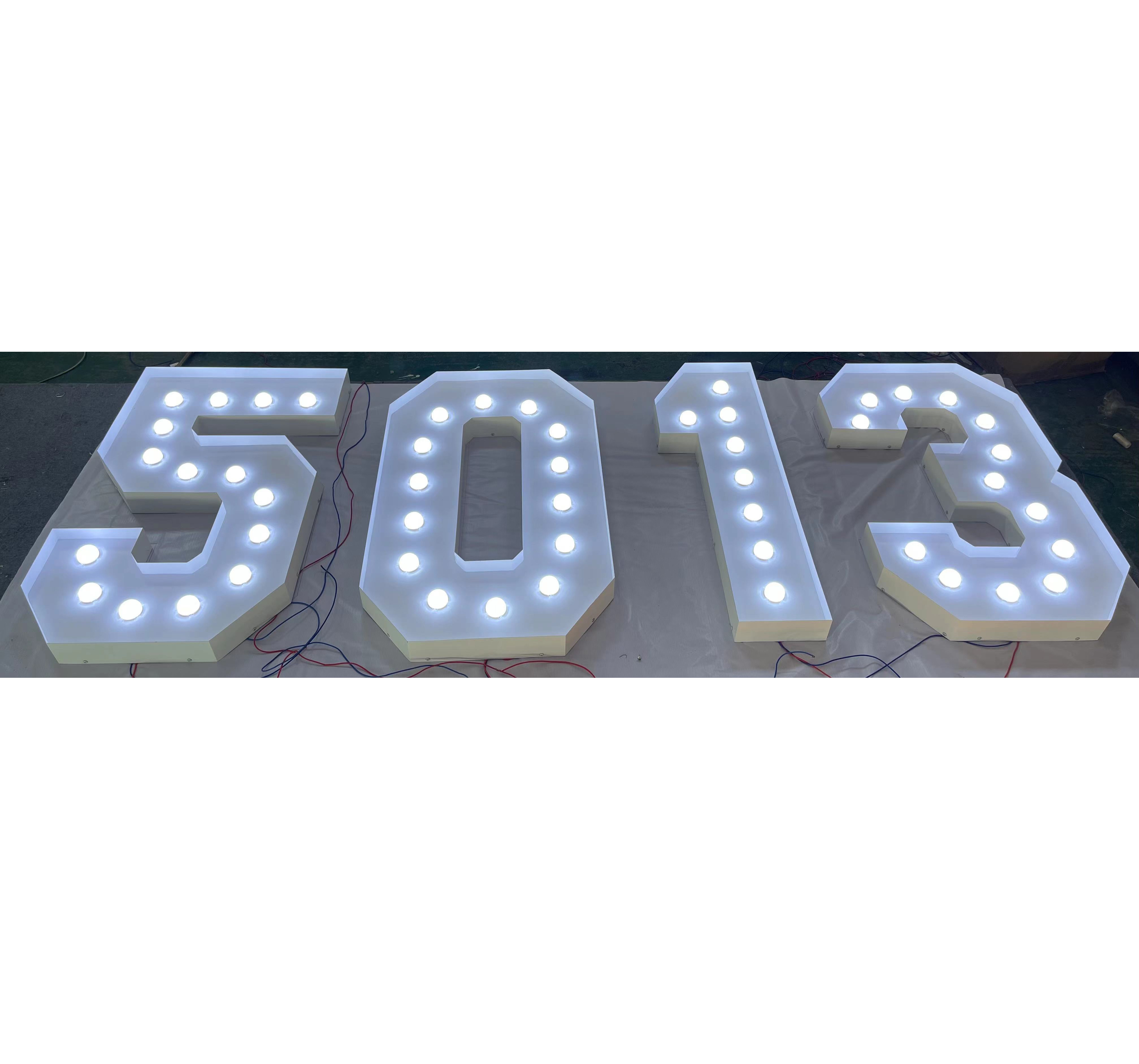 Super Bright Outdoor Waterproof Metal Acrylic Marquee Led Letters Large Alphabet Letters /signs