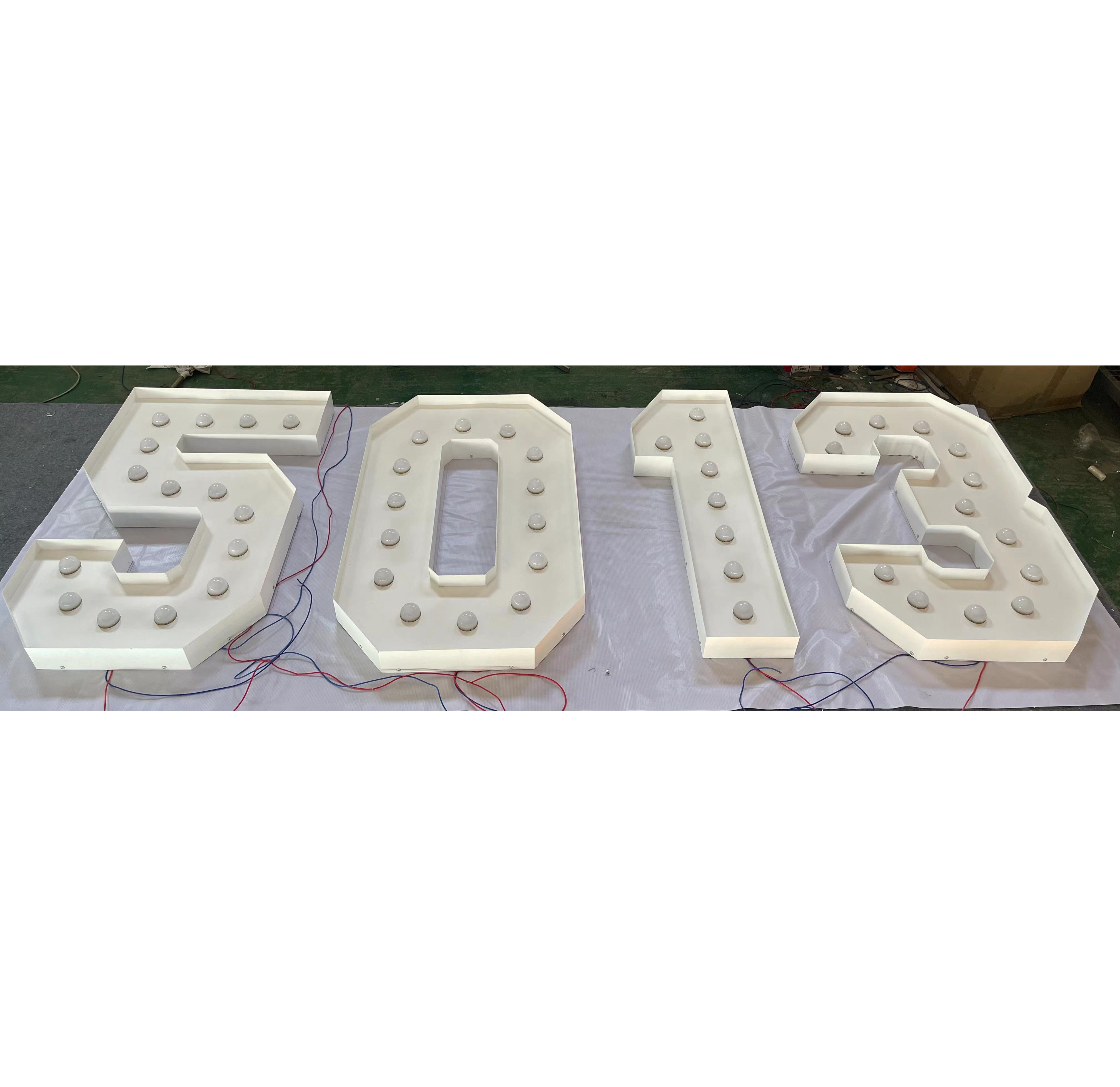 Super Bright Outdoor Waterproof Metal Acrylic Marquee Led Letters Large Alphabet Letters /signs