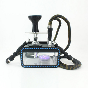 Hot sale High quality Arab iron bar hookah complete set with double hose hookah accessories