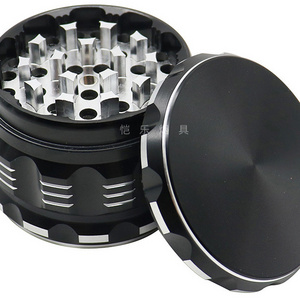 customized premium CNC hard teeth easy to clean and grind metal herb grinder 63mm aluminum alloy tobacco grinders