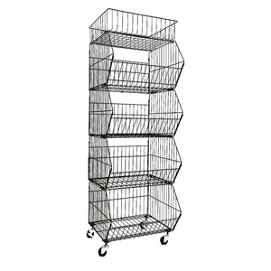 Installation-Free Mobile Kitchen Shelf Kitchen Floor Shelf Bedroom Living Room Trolley Rack