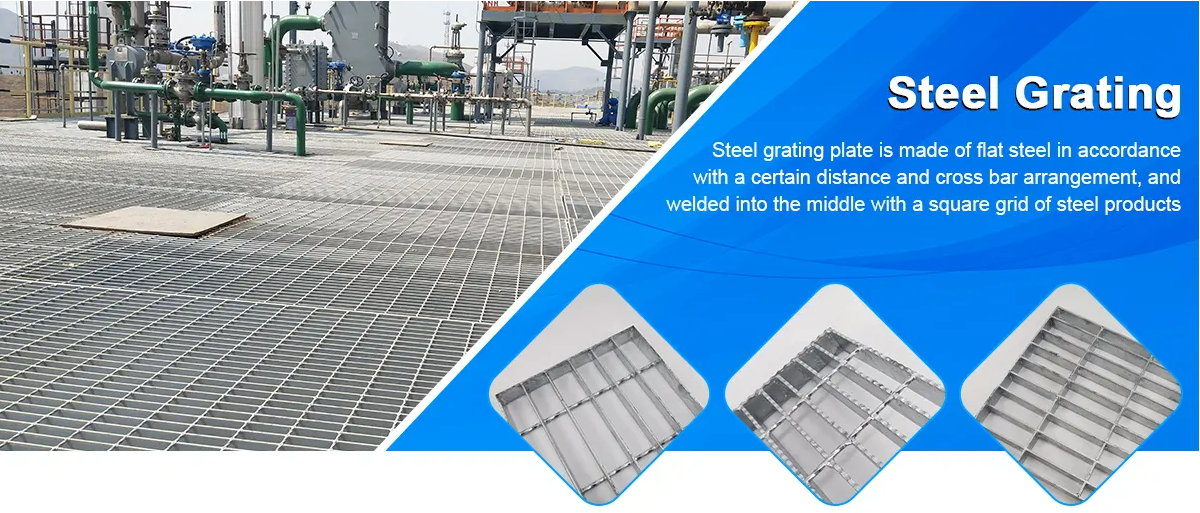 XINZHOU Hot dip HDG Heavy Duty Galvanised iron Bar Galvanized Steel Grating