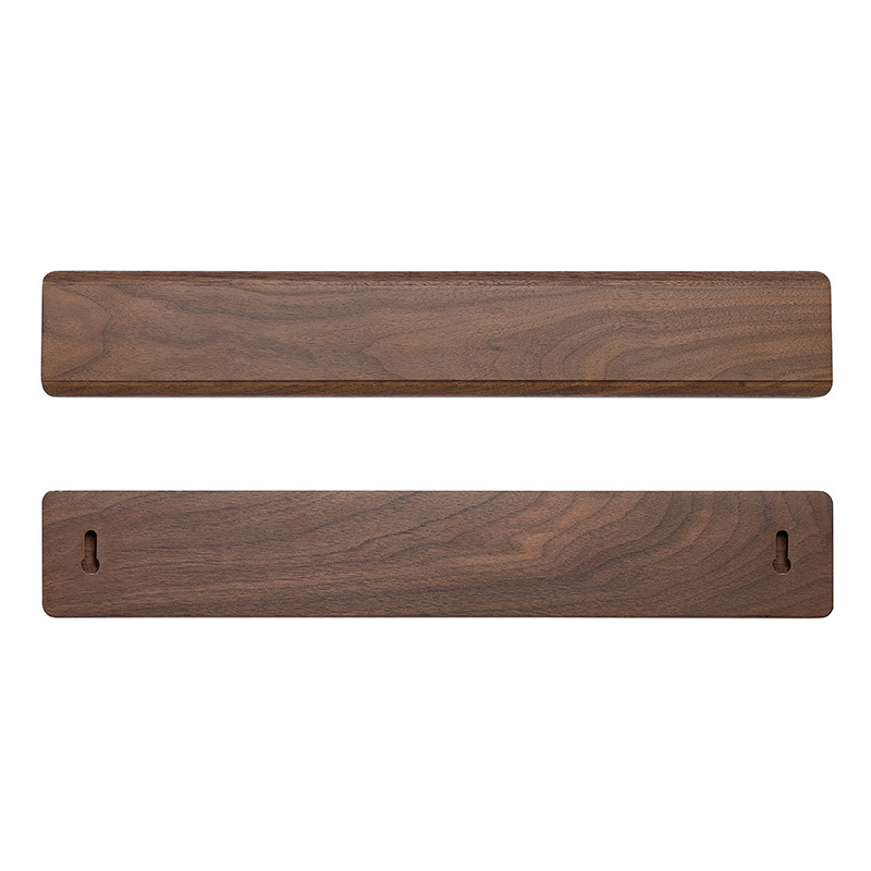 Hot sale 15.8 inch Powerful Walnut Wood Magnet Knife Hanger Strip Magnetic Knife Holder for Wall