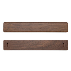 Hot sale 15.8 inch Powerful Walnut Wood Magnet Knife Hanger Strip Magnetic Knife Holder for Wall