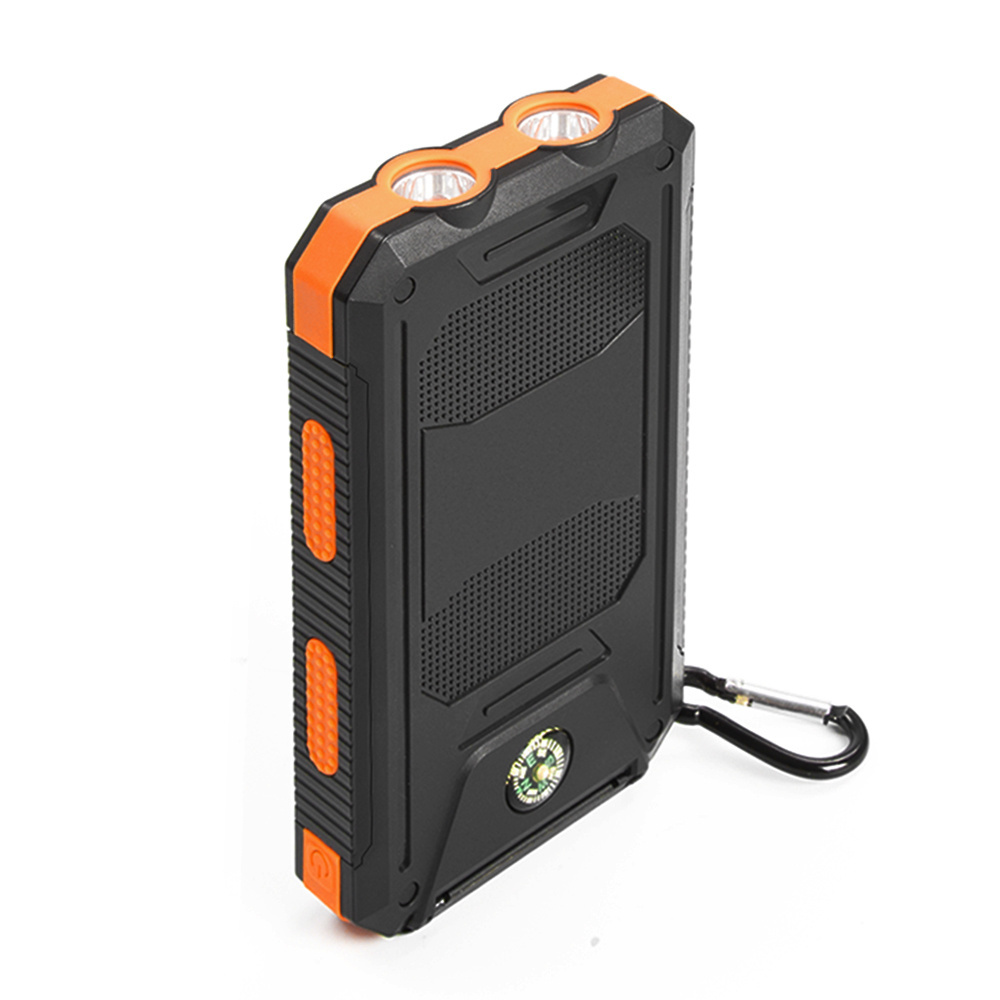 new product ideas 2024 Built-in compass charging bank Waterproof portable 20000mAh large capacity mobile phone solar power bank