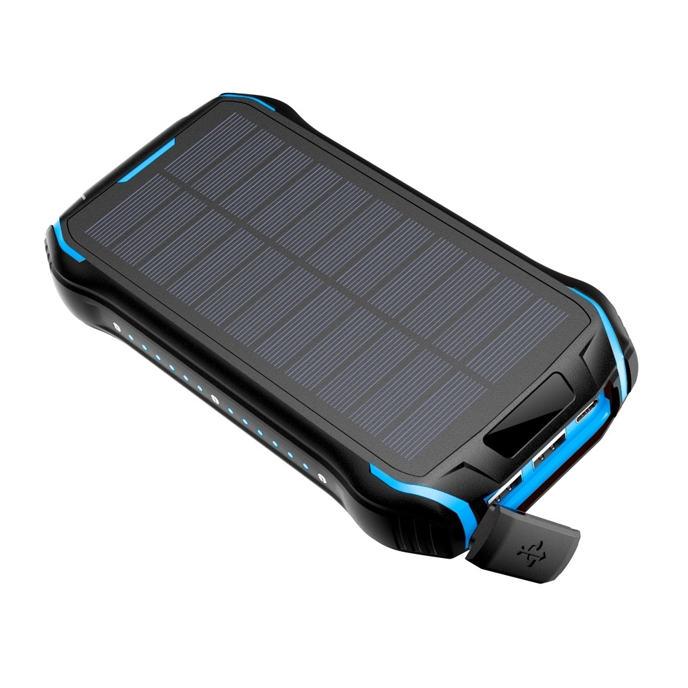 2024 Best solar charger Camping LED lights waterproof 26800mAh portable solar power bank