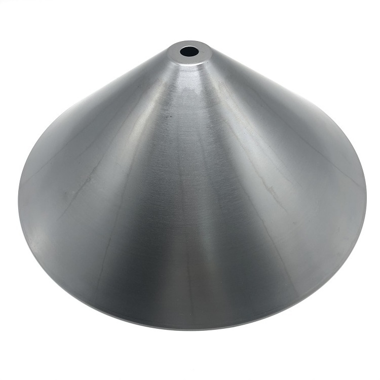 Light Cover OEM Fabrication Deep Drawn Parts Metal Spinning Spun Parts Aluminum Steel Cones Lighting Lampshade