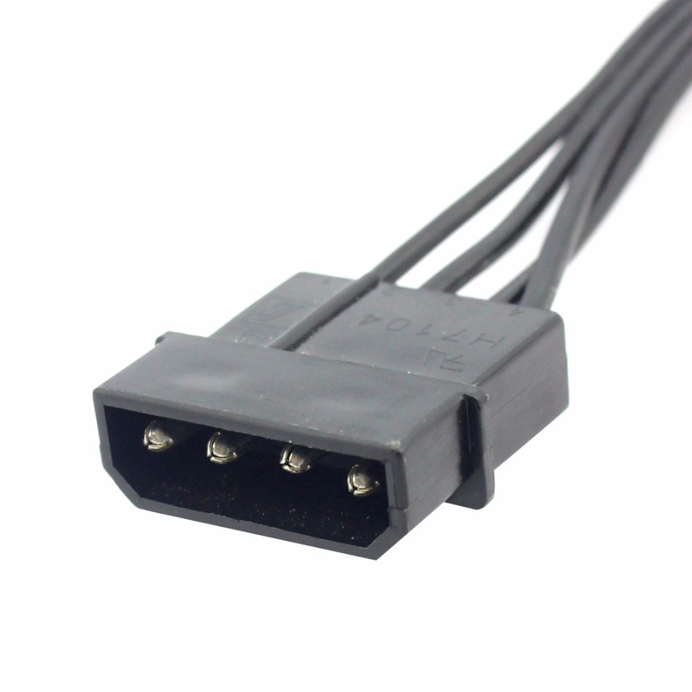 4Pin Female IDE to SATA Cable for PC SSD Server Hard Disk 1 to 5 Splitter Power Supply Cables Adapter Converter Cord