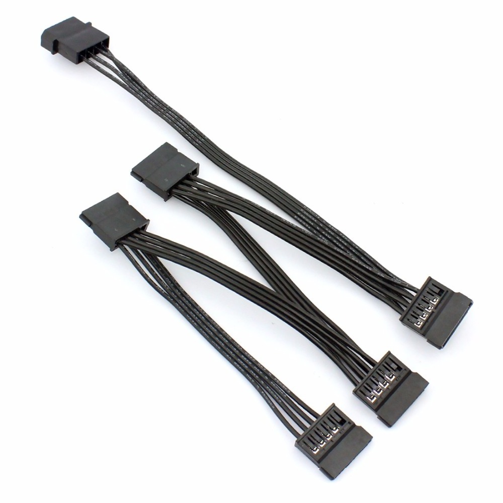 4Pin Female IDE to SATA Cable for PC SSD Server Hard Disk 1 to 5 Splitter Power Supply Cables Adapter Converter Cord