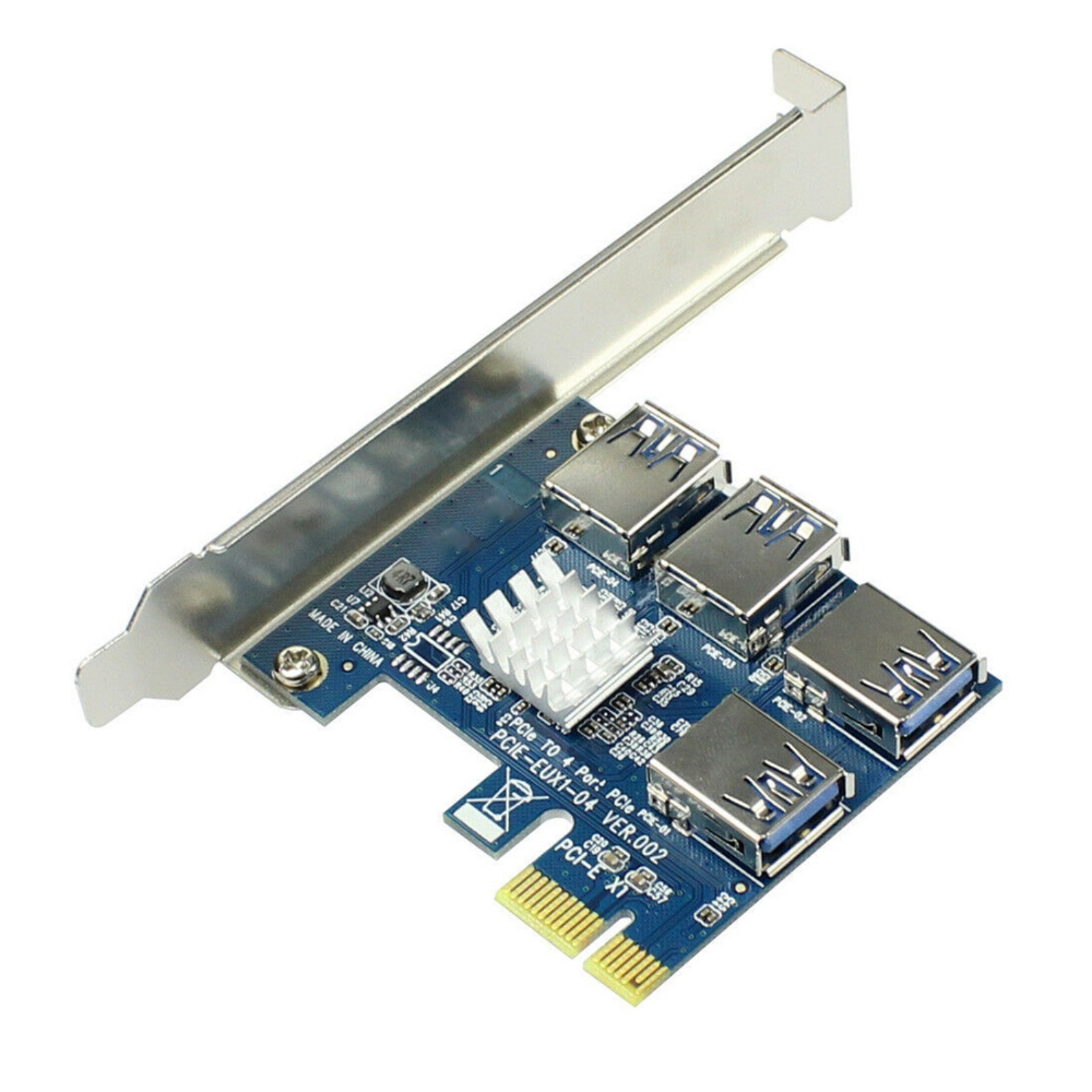 Four port graphics card expansion card pcie to 4-port USB3.0 adapter card