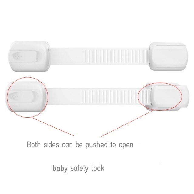 Multi-function Security Protection Locks Baby Safety Cabinet Drawer Door Buckle Home White Toilet Refrigerator Lock BL010803