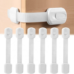 Multi-function Security Protection Locks Baby Safety Cabinet Drawer Door Buckle Home White Toilet Refrigerator Lock BL010803