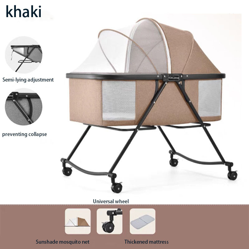 2023 New Indoor Outdoor Portable Baby Hanging Swing Bed Travel Bassinet Foldable collapsible crib