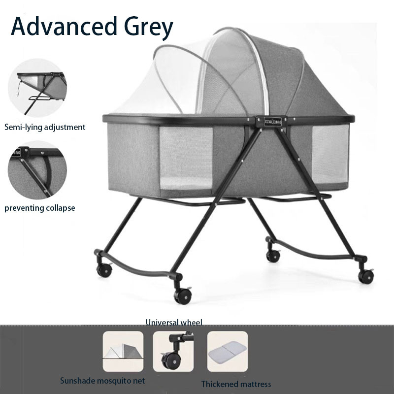 2023 New Indoor Outdoor Portable Baby Hanging Swing Bed Travel Bassinet Foldable collapsible crib