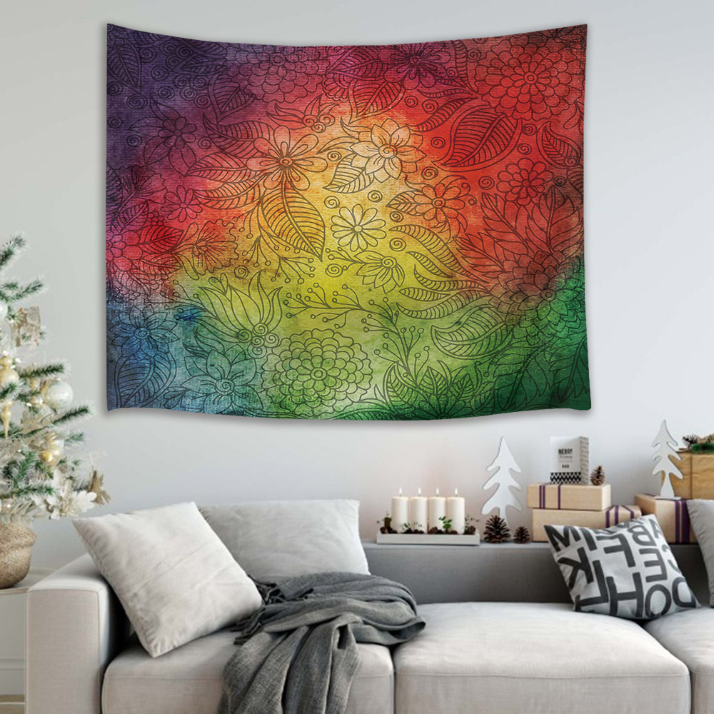 Mandala Bohemian Hippie Psychedelic Tapestry Wall Decor Dorm Decor Tapestry Wall Hanging AUBUSSON Printed Decoration