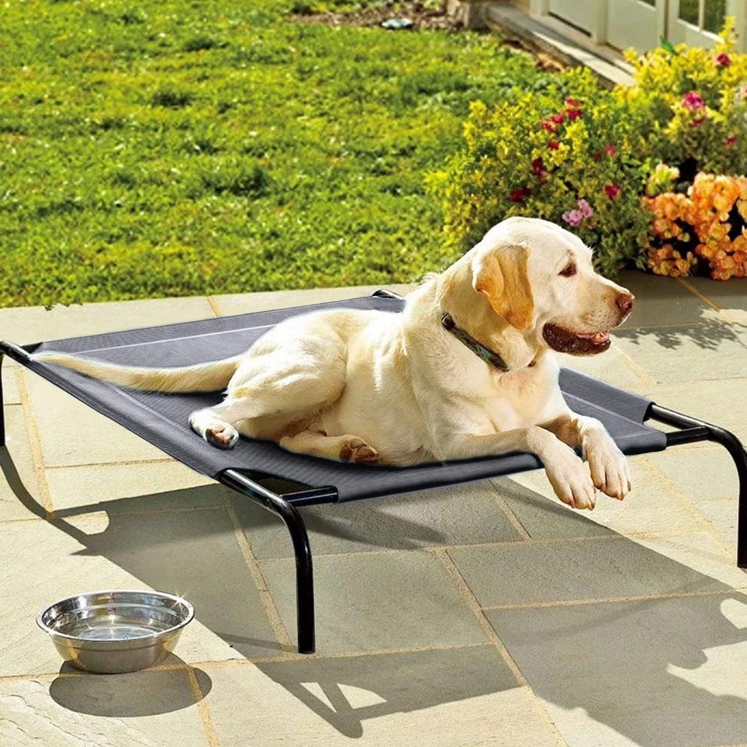 Large Summer Hammock Raised Cooling Elevated Pet Dog Bed for Outdoor