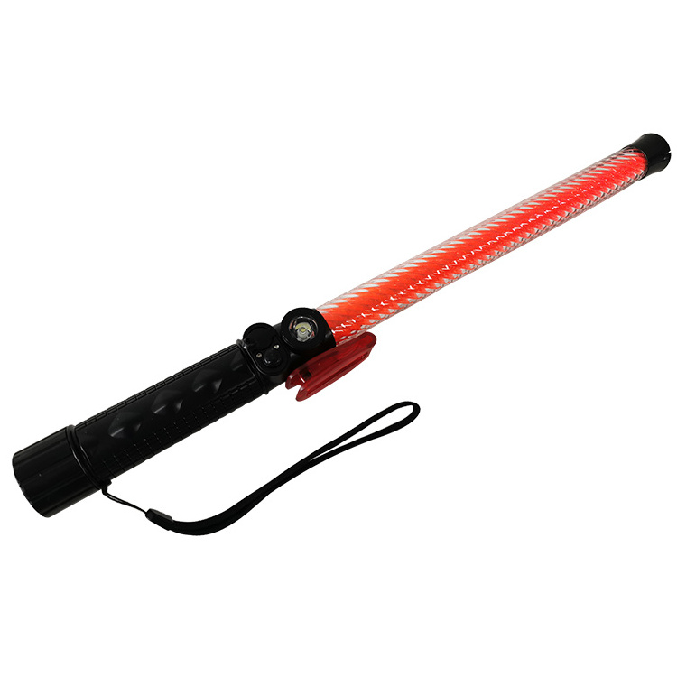 Emergency Strobe Flashlight Baton Rechargeable Law Enforcement LED Baton Torch