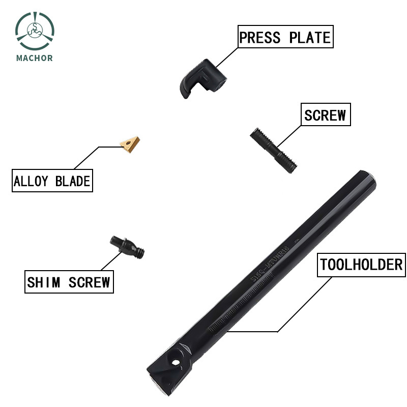 Lathe Carbide MTJNR MTUNR SCLCR MWLNR Internal Cnc Cutting Tool Turning Tool Holder For Lathe Machine boring tools