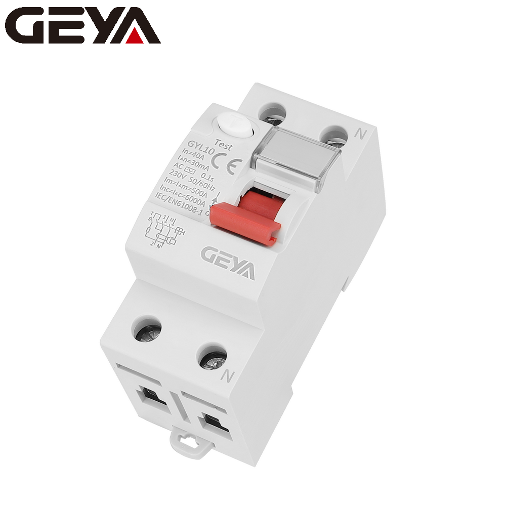 GEYA GYL10 Cheap Breaker Electronic Switch Single Phase RCCB Electromagnetic Switch