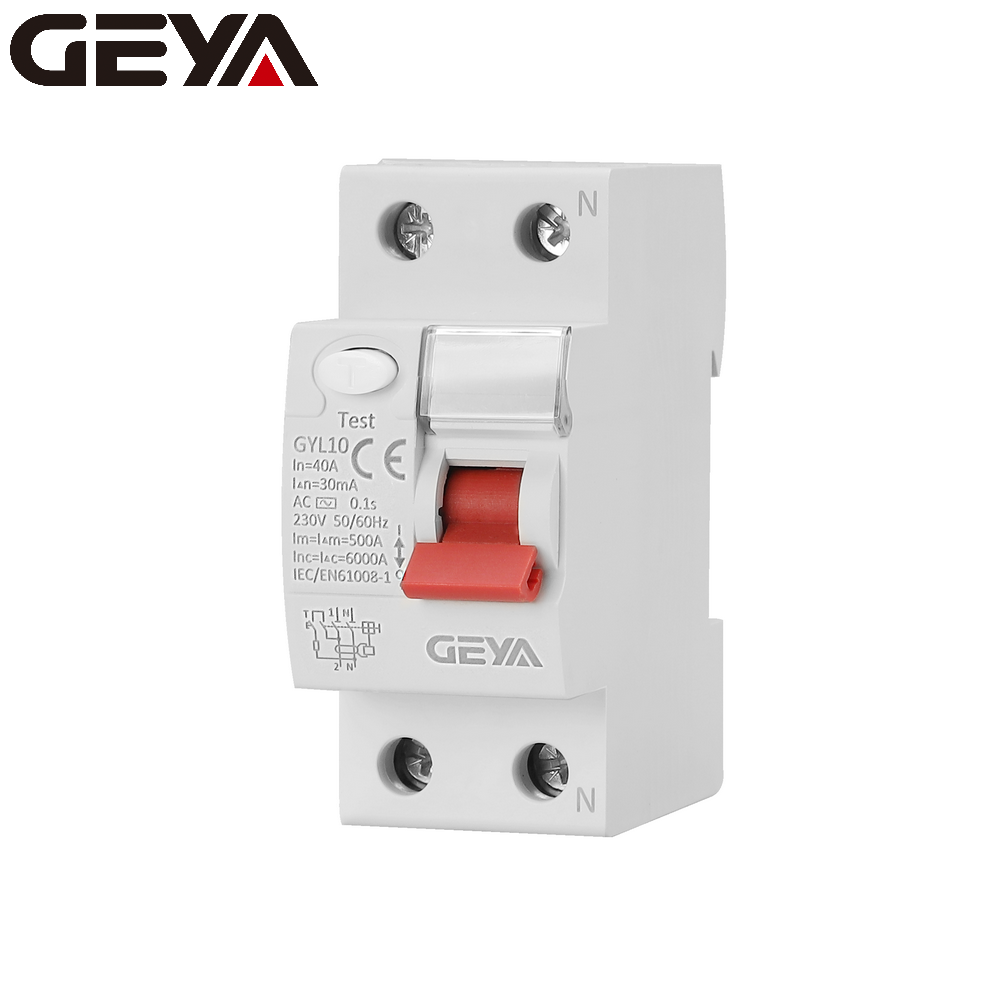 GEYA GYL10 Cheap Breaker Electronic Switch Single Phase RCCB Electromagnetic Switch