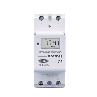 New Type Din Rail 2 Wire Weekly 7 Days Programmable Digital TIME SWITCH Relay Timer Control AC 220V 230V 12V 24V 48V 16A