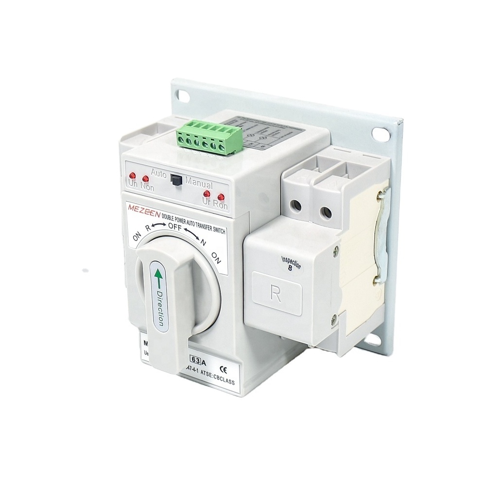 Factory Price ATS Automatic Change Over Switch 63A 2Pole Automatic Transfer Switch ATS For Diesel Generator