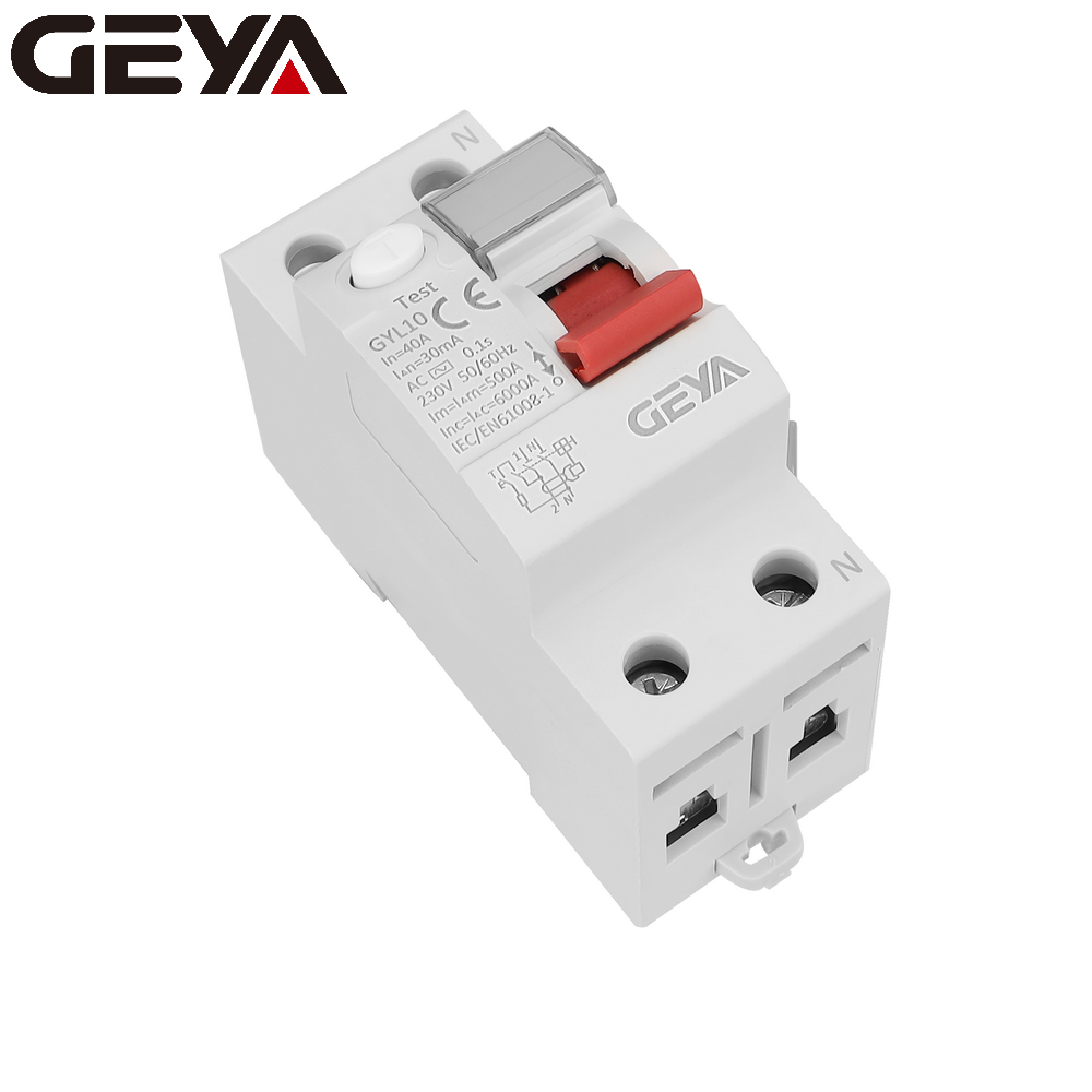 GEYA GYL10 Cheap Breaker Electronic Switch Single Phase RCCB Electromagnetic Switch