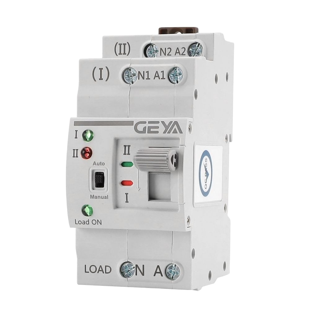 GEYA G2R-63 II 2p Ats Dual Ats Automatic Transfer Switch Changeover Switches Din Rail Type To Generator Ats 63A Switch 230V AC