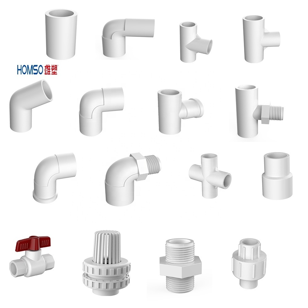 NEW PVC Elbow 90 Degree reduced -Glue Socket DN20 DN75 2.5MPa