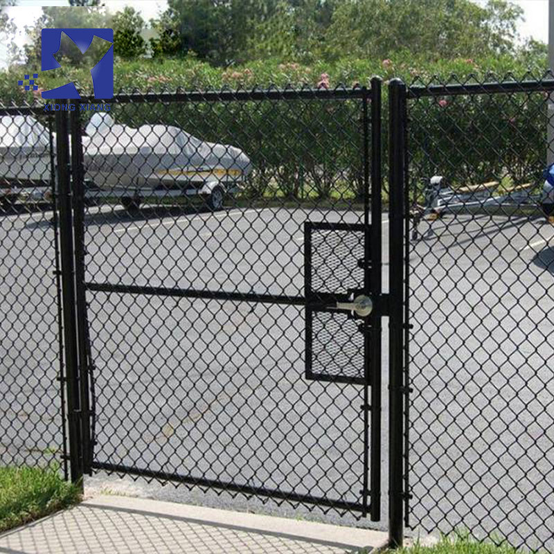 High Quality PVC Vinyl Coated Black Chain Link Fence For Garden