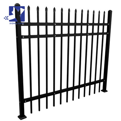 Cheap Modern galvanized Picket Wrought Iron Fence Panels Steel Fence metal fences panels