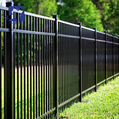 Cheap Modern Metal fence galvanized Picket Wrought Iron Fence Panels Metal Fence