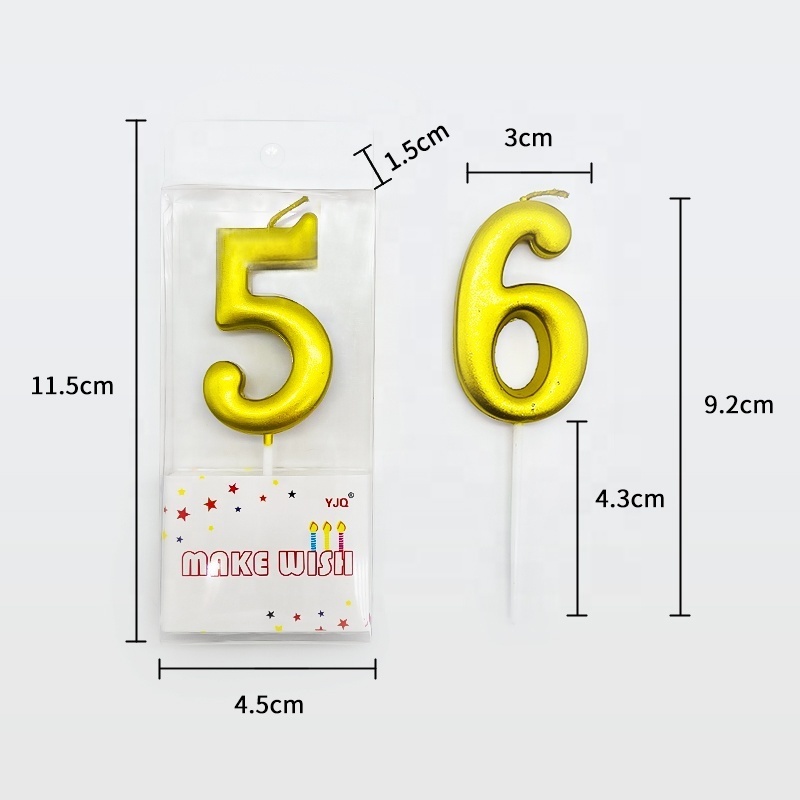 Manufacturer Wholesale Party Flameless Birthday Cake Number Candle