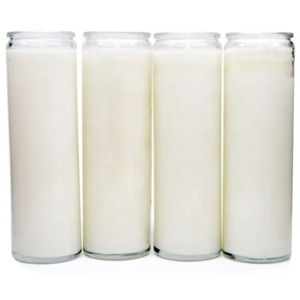 Candle Manufacturers  Wholesale Colored Wax White Spiritual Purposes 7 Day Glass Prayer Candles