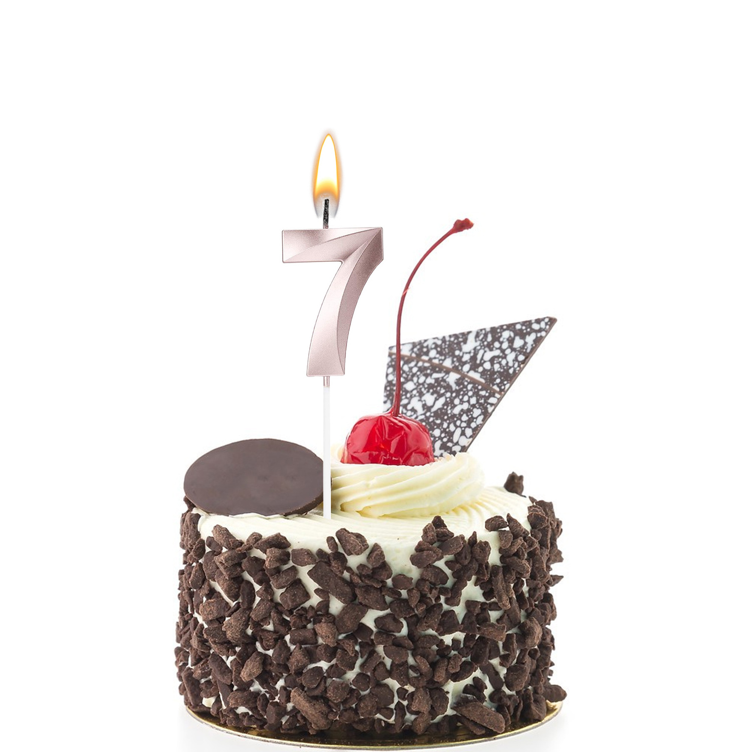 Wholesale Custom Logo Plain Happy 0 1 2 3 4 5 6 7 8 9 Cake Numeral Gold Number Birthday Candles