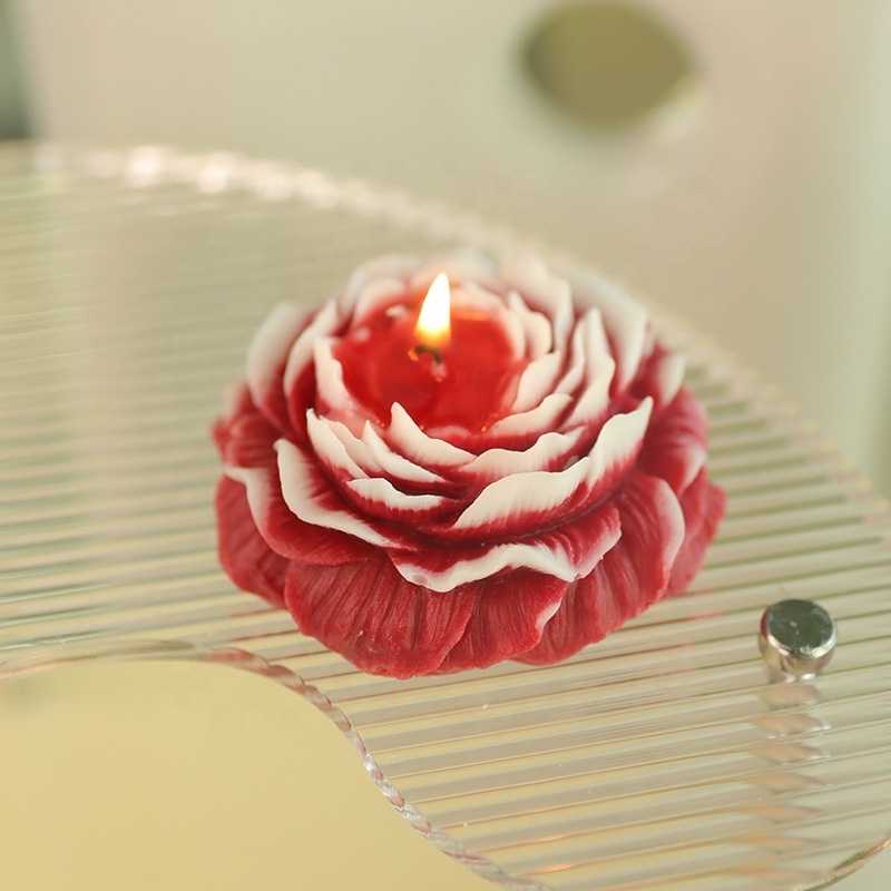 Peony Birthday Candles Soy Wax Candles & Home Fragrance Aromatherapy Soy Creative Carnation Flower Scented Candle