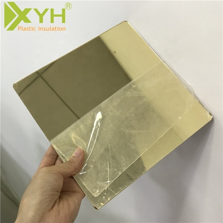 High quality Gold/ Silver 3mm thick glass Mirror acrylic Sheet