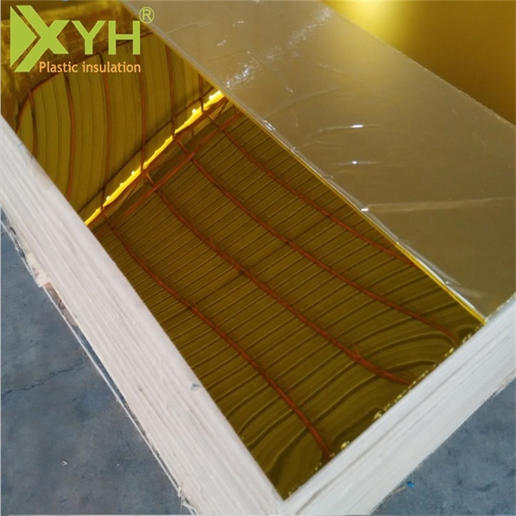 High quality Gold/ Silver 3mm thick glass Mirror acrylic Sheet