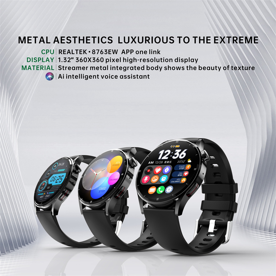 Smart Watches 4G Full Touch Sport Fitness Watches Smart watch 2023 Waterproof Heart Rate Steel Band Smartwatch Android IOS