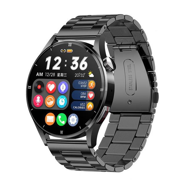 Smart Watches 4G Full Touch Sport Fitness Watches Smart watch 2023 Waterproof Heart Rate Steel Band Smartwatch Android IOS