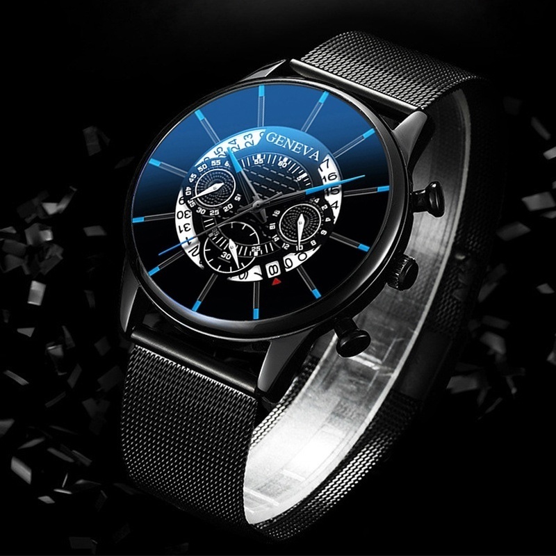 Men's Watch Reloj  Masculino Stainless Steel Calendar Quartz Wristwatch Men Sports Watch Clock for man