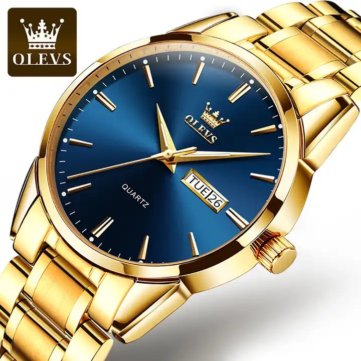 OLEVS 6898 S Men Watches Top Brand Luxury Business Stainless Steel Luminous Hand Quartz Wristwatch Gifts for Men Dropshipping