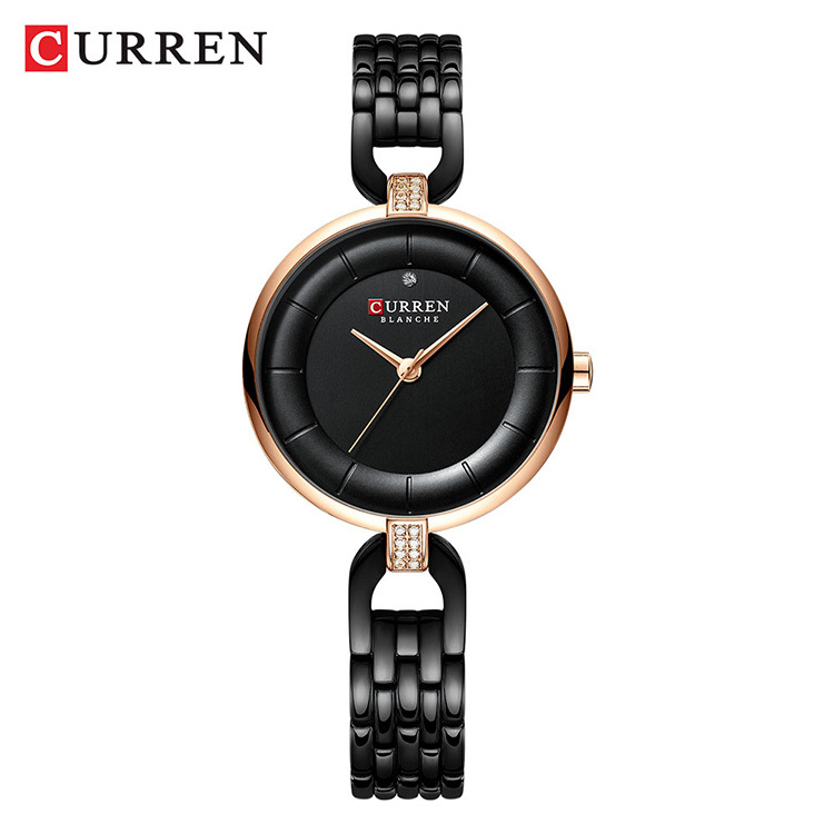 CURREN 9052 Women Japan Quartz Movement Watch Casual Stainless Steel Band  Wrist Watch Ladies Fashion Watches